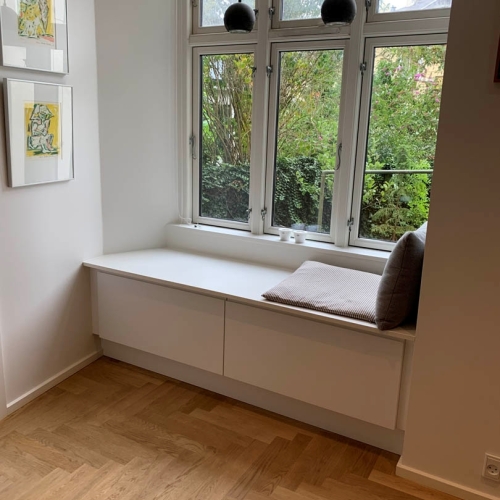 Moderne alkove efter komplet totalrenovering